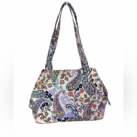 Vera Bradley Handbags - Vera Bradley Glenna Satchel Purse in Maddalena Paisley Soft Quilted Cotton